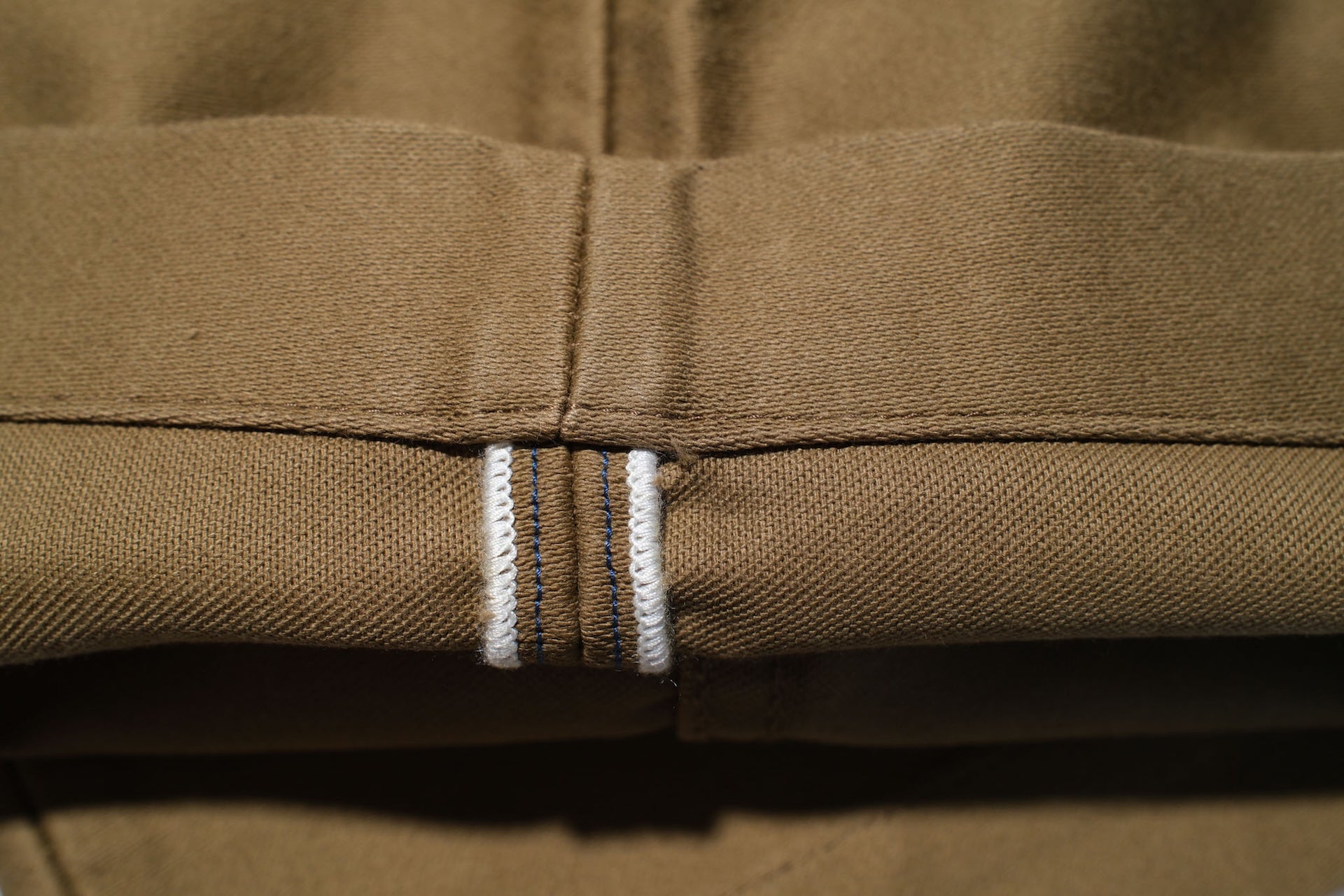 Pure Blue Japan 12oz Moleskin "Worker's Chinos" (Beige)