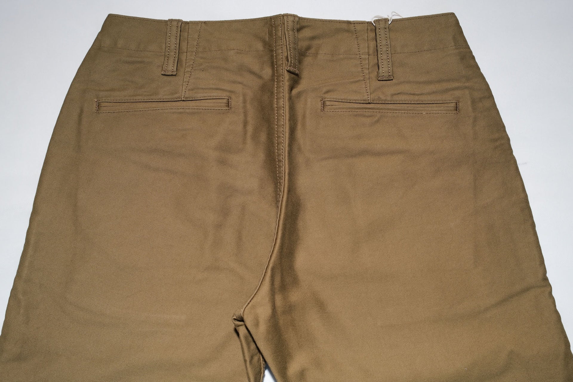 Pure Blue Japan 12oz Moleskin "Worker's Chinos" (Beige)