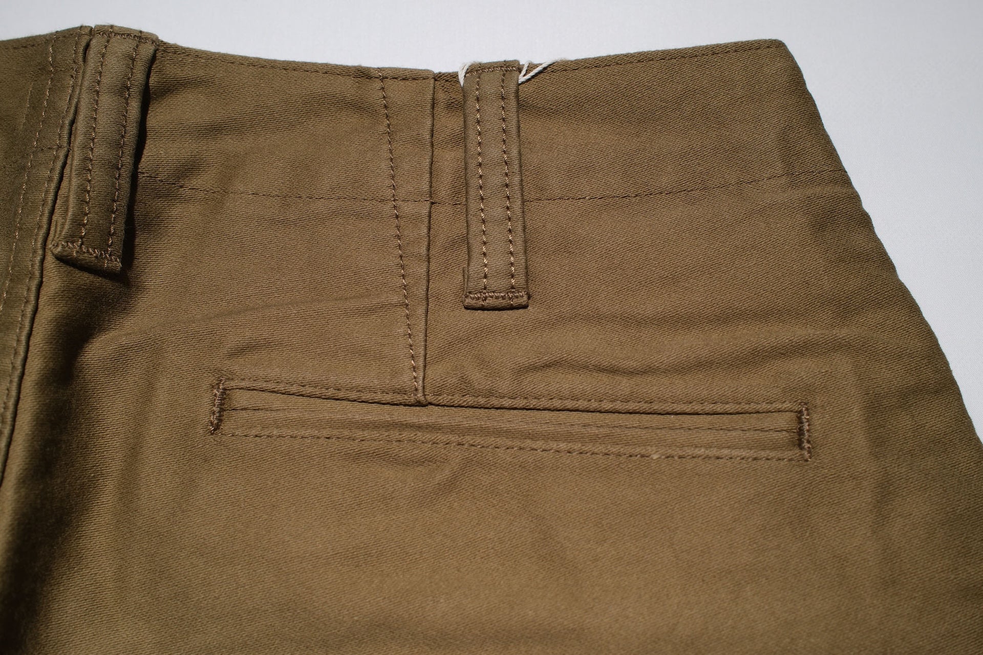 Pure Blue Japan 12oz Moleskin "Worker's Chinos" (Beige)