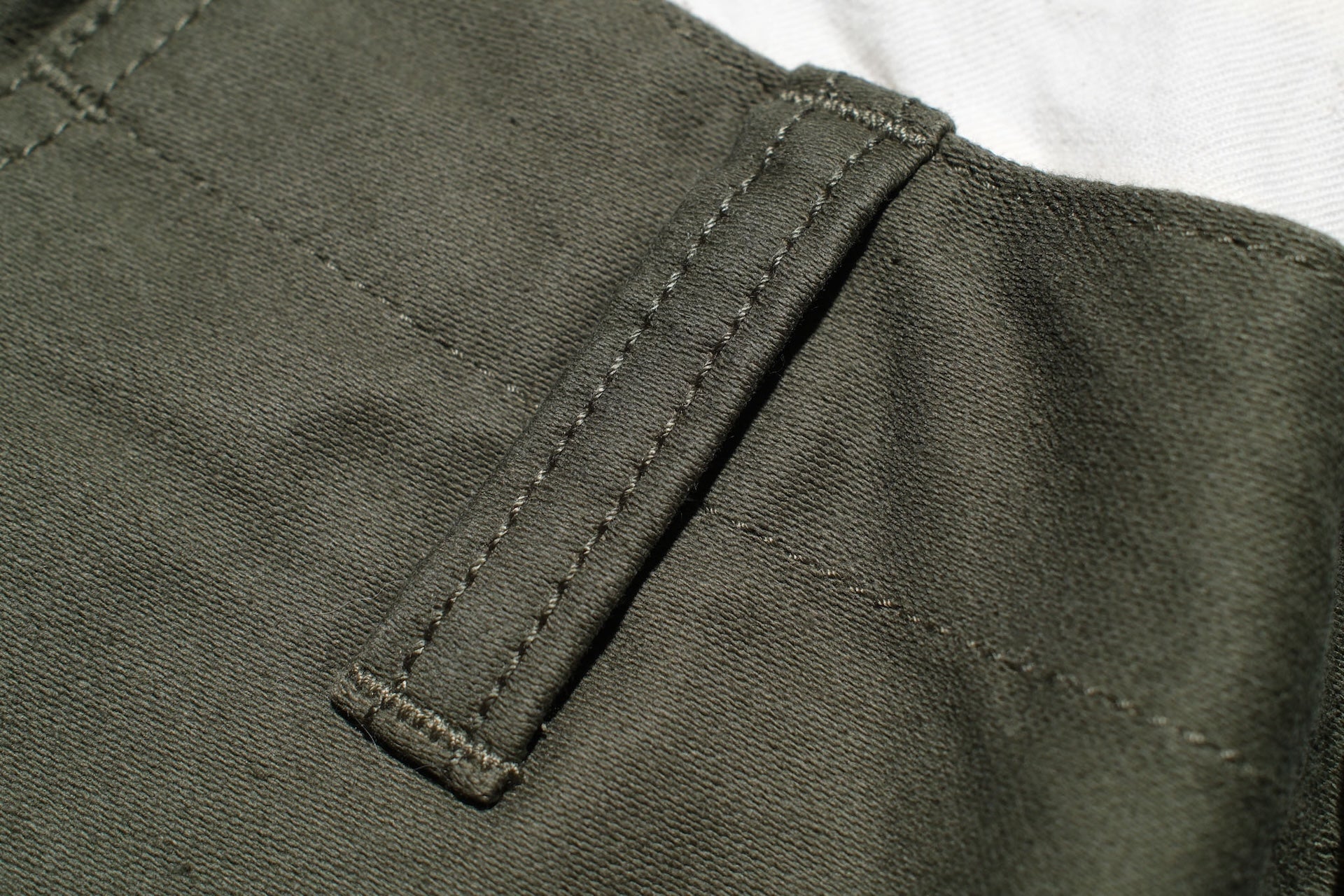 Pure Blue Japan 12oz Moleskin "Worker's Chinos" (Olive)