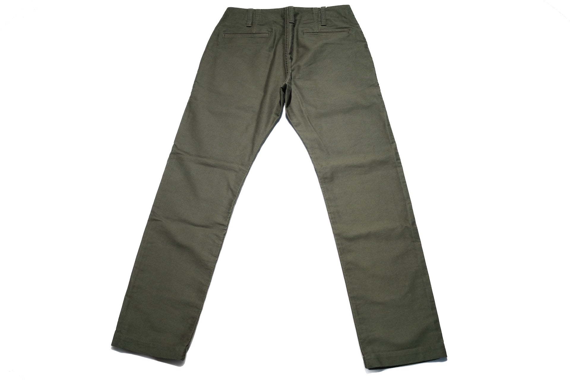 Pure Blue Japan 12oz Moleskin "Worker's Chinos" (Olive)