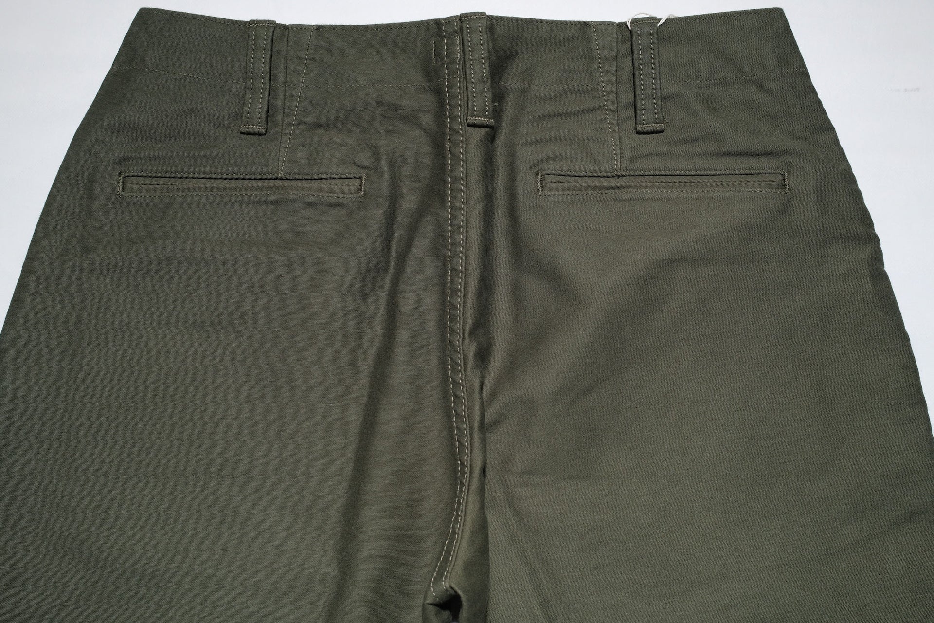 Pure Blue Japan 12oz Moleskin "Worker's Chinos" (Olive)