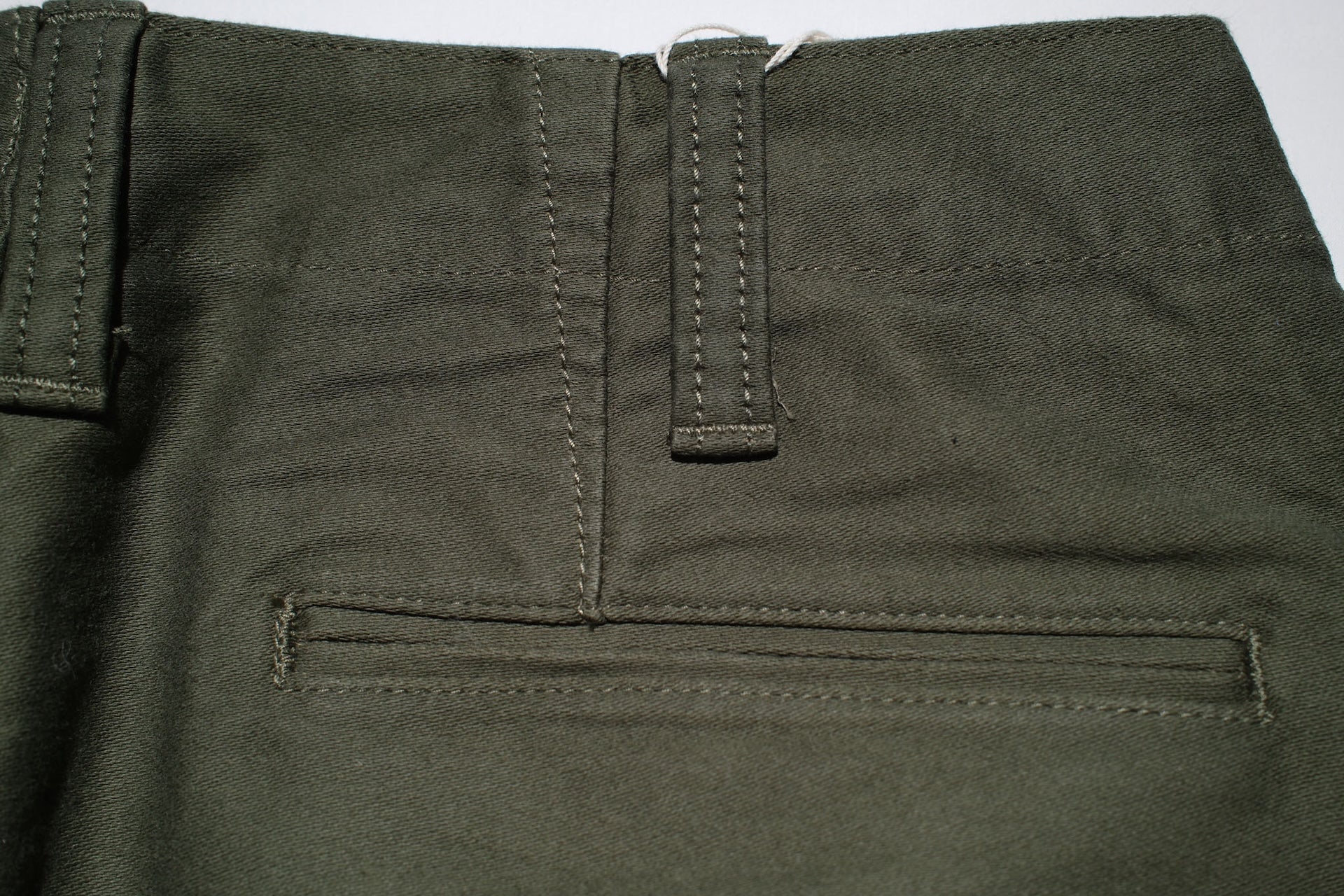 Pure Blue Japan 12oz Moleskin "Worker's Chinos" (Olive)