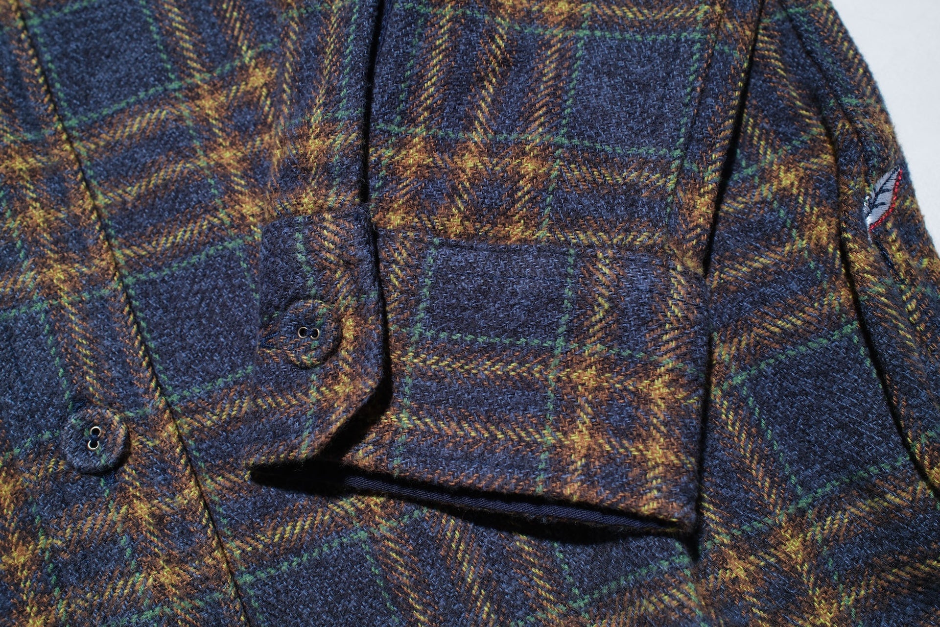 Pure Blue Japan 11oz "Cotton Tweed" Flannel Early Workshirt (Navy)