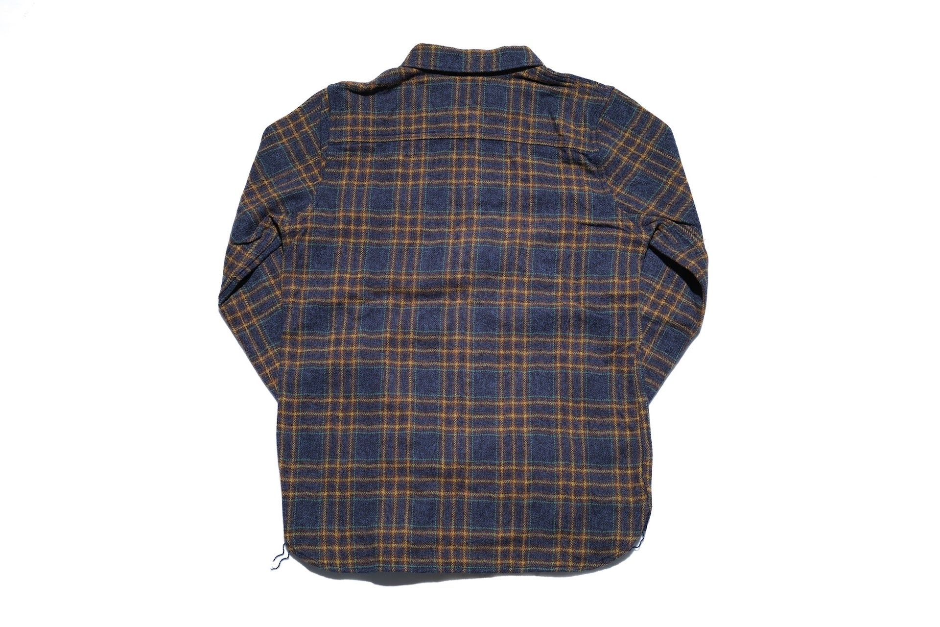 Pure Blue Japan 11oz "Cotton Tweed" Flannel Early Workshirt (Navy)