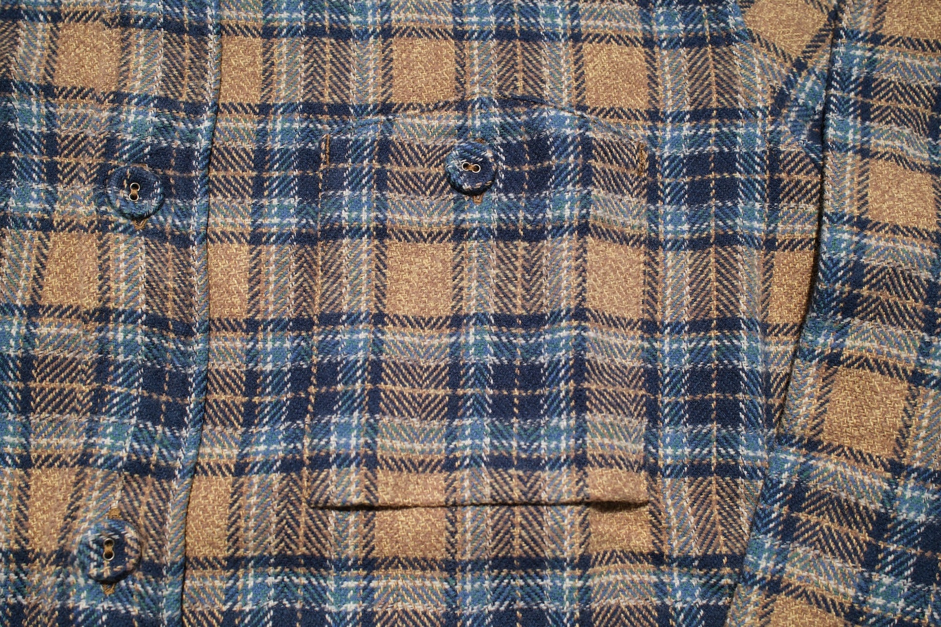 Pure Blue Japan 11oz "Cotton Tweed" Flannel Early Workshirt (Beige)