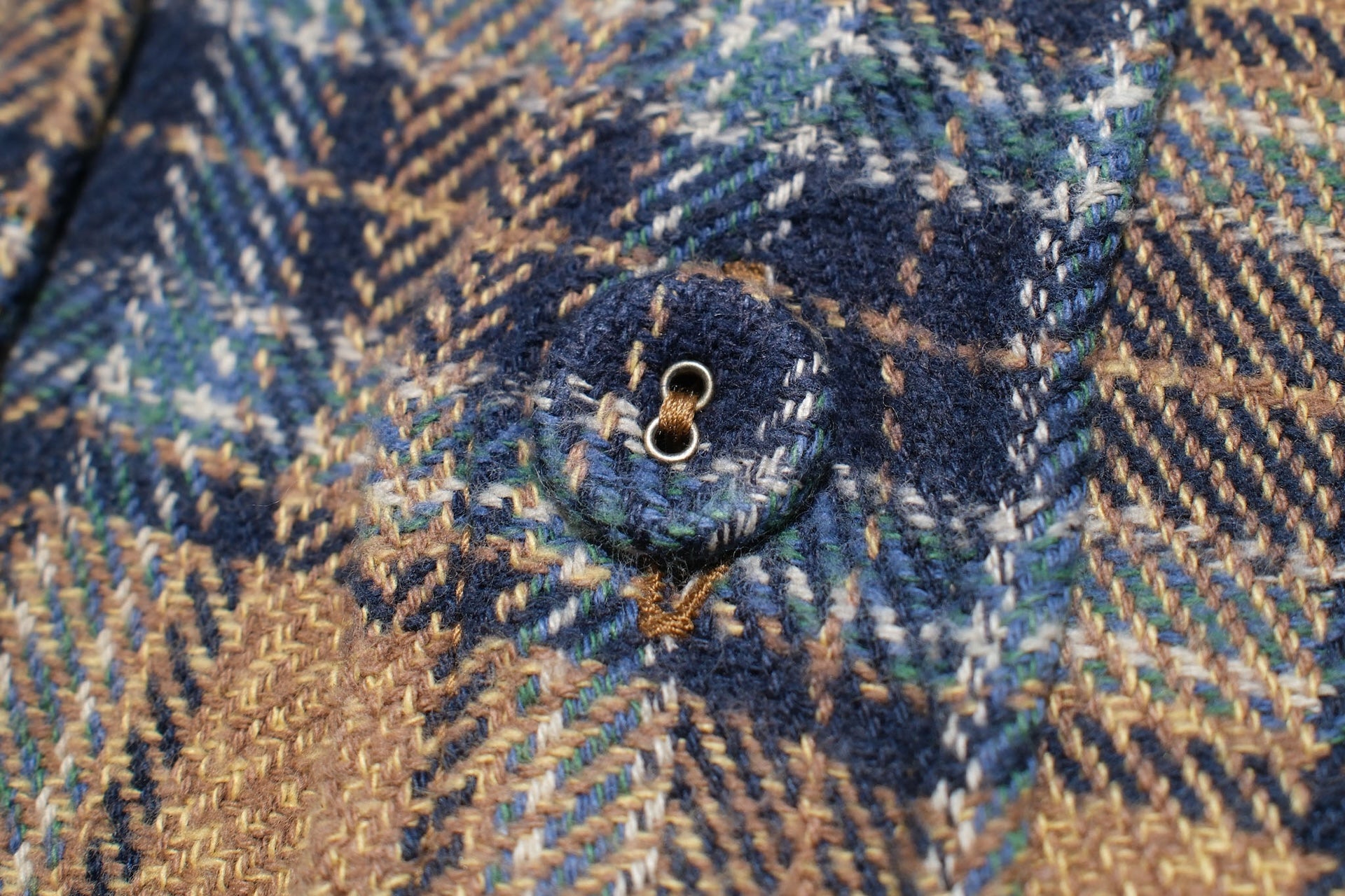 Pure Blue Japan 11oz "Cotton Tweed" Flannel Early Workshirt (Beige)