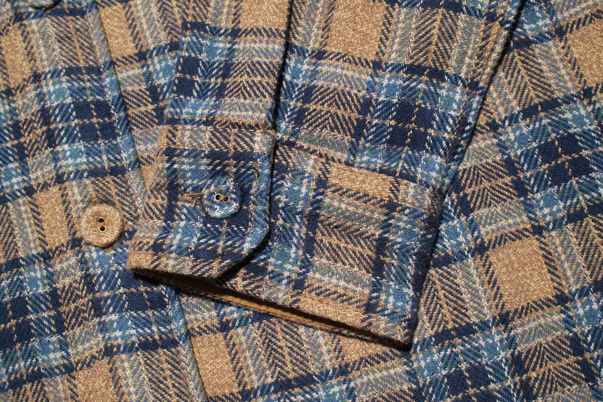 Pure Blue Japan 11oz "Cotton Tweed" Flannel Early Workshirt (Beige)