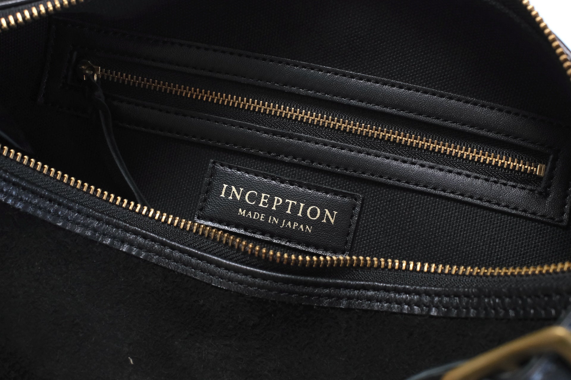 Inception by Accel Co. Rough Out Horsebutt Regular Size Banana Bag (Black)