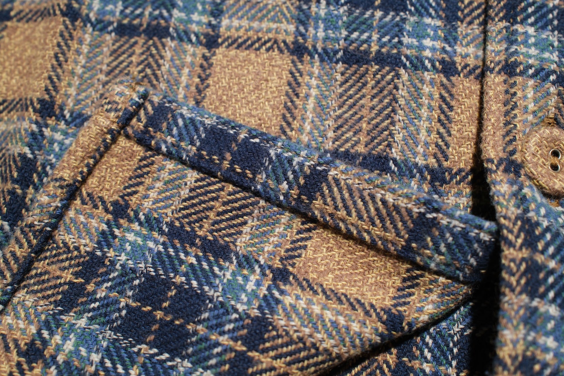 Pure Blue Japan 11oz "Cotton Tweed" Flannel Early Workshirt (Beige)