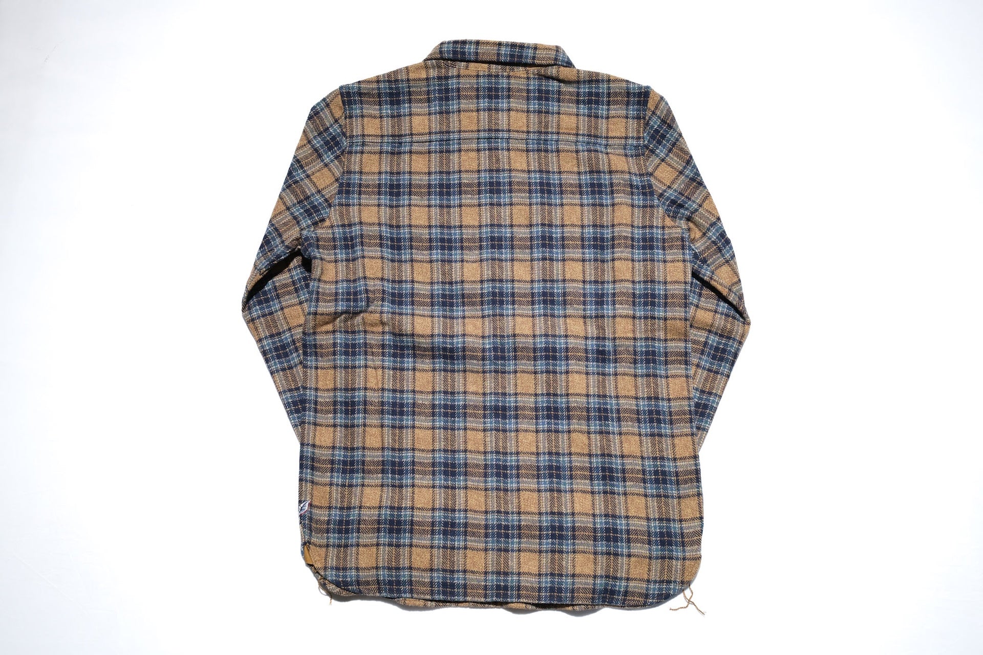 Pure Blue Japan 11oz "Cotton Tweed" Flannel Early Workshirt (Beige)