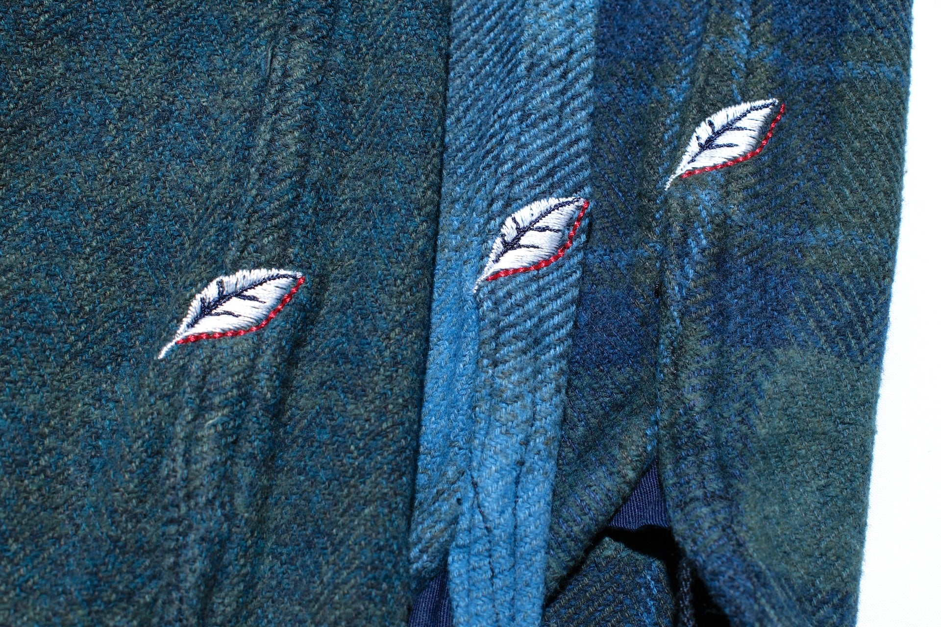 Pure Blue Japan 11oz “Indigo-Overdyed” Cotton Tweed Flannel Work Shirt (Beige)