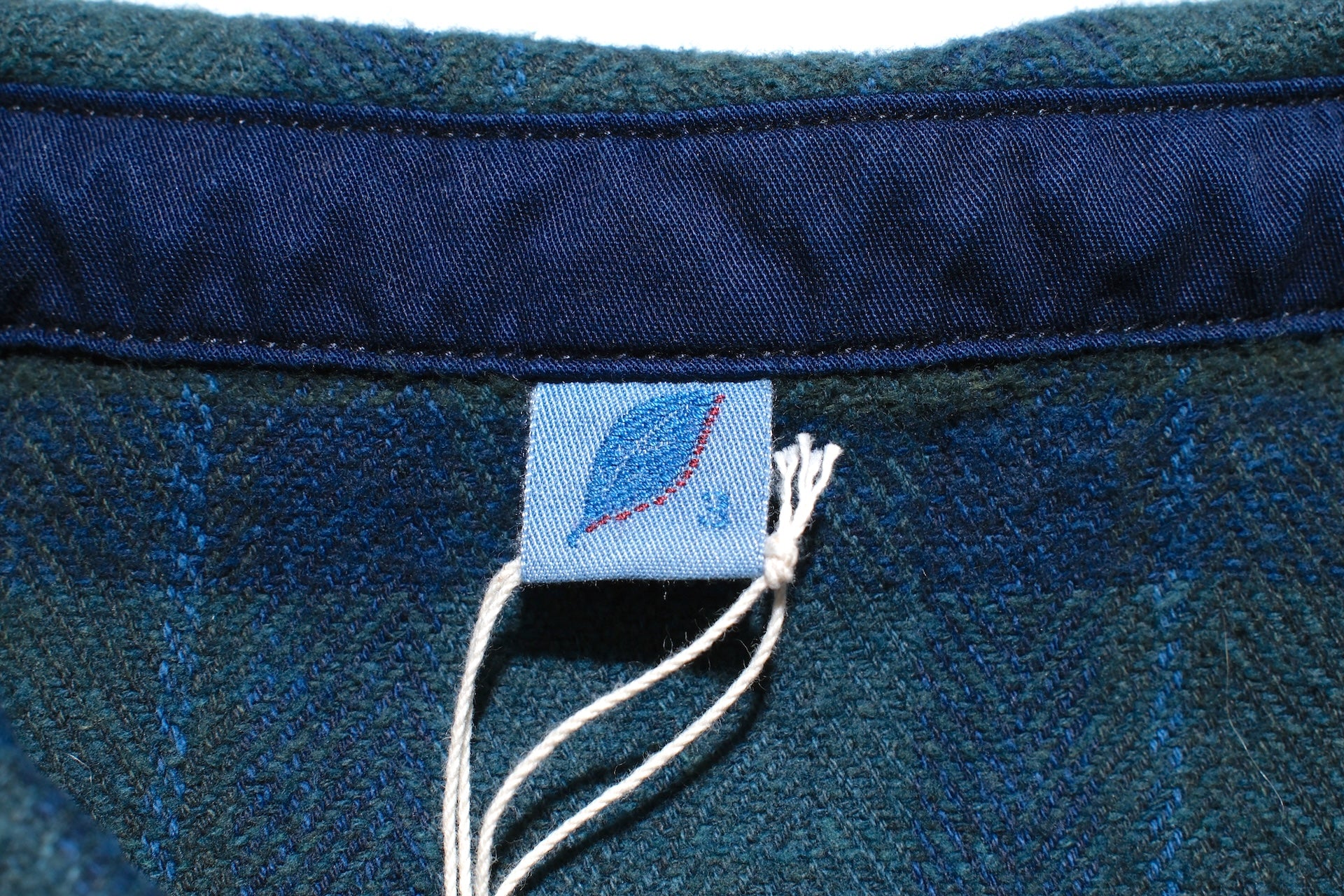 Pure Blue Japan 11oz “Indigo-Overdyed” Cotton Tweed Flannel Work Shirt (Brown)