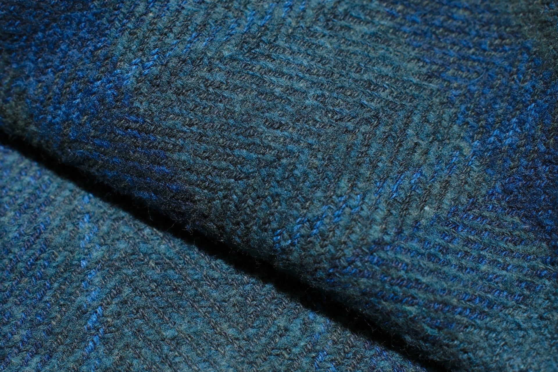 Pure Blue Japan 11oz “Indigo-Overdyed” Cotton Tweed Flannel Work Shirt (Brown)