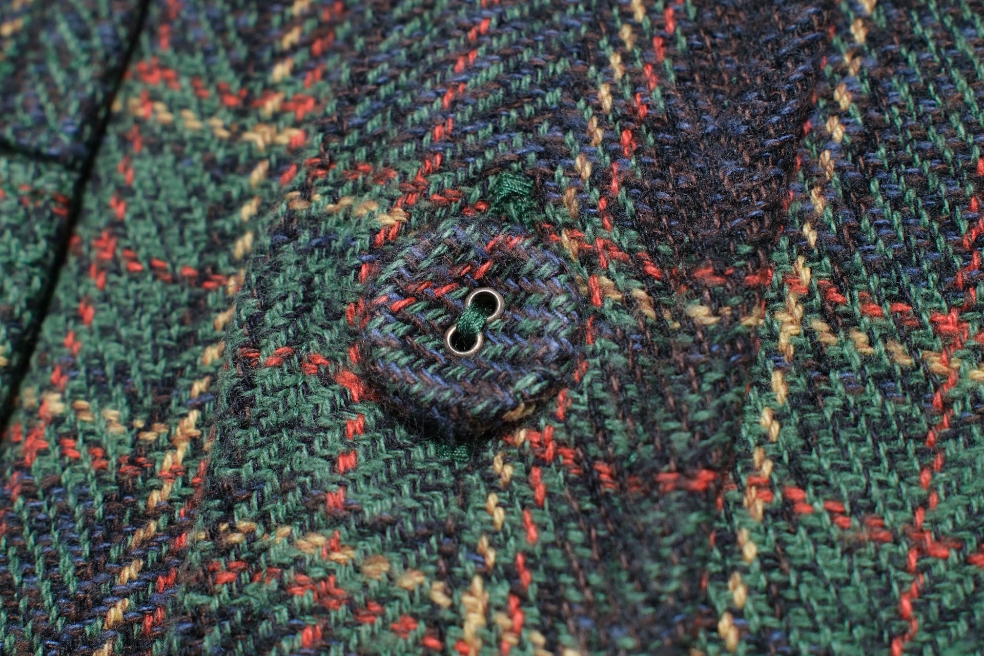 Pure Blue Japan 11oz "Cotton Tweed" Flannel Early Workshirt (Green)