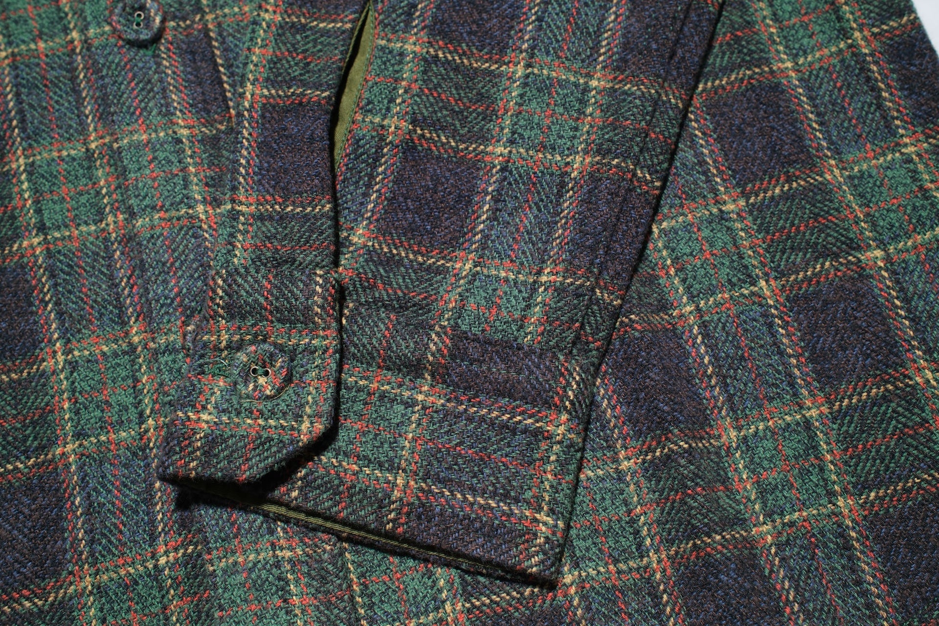Pure Blue Japan 11oz "Cotton Tweed" Flannel Early Workshirt (Green)