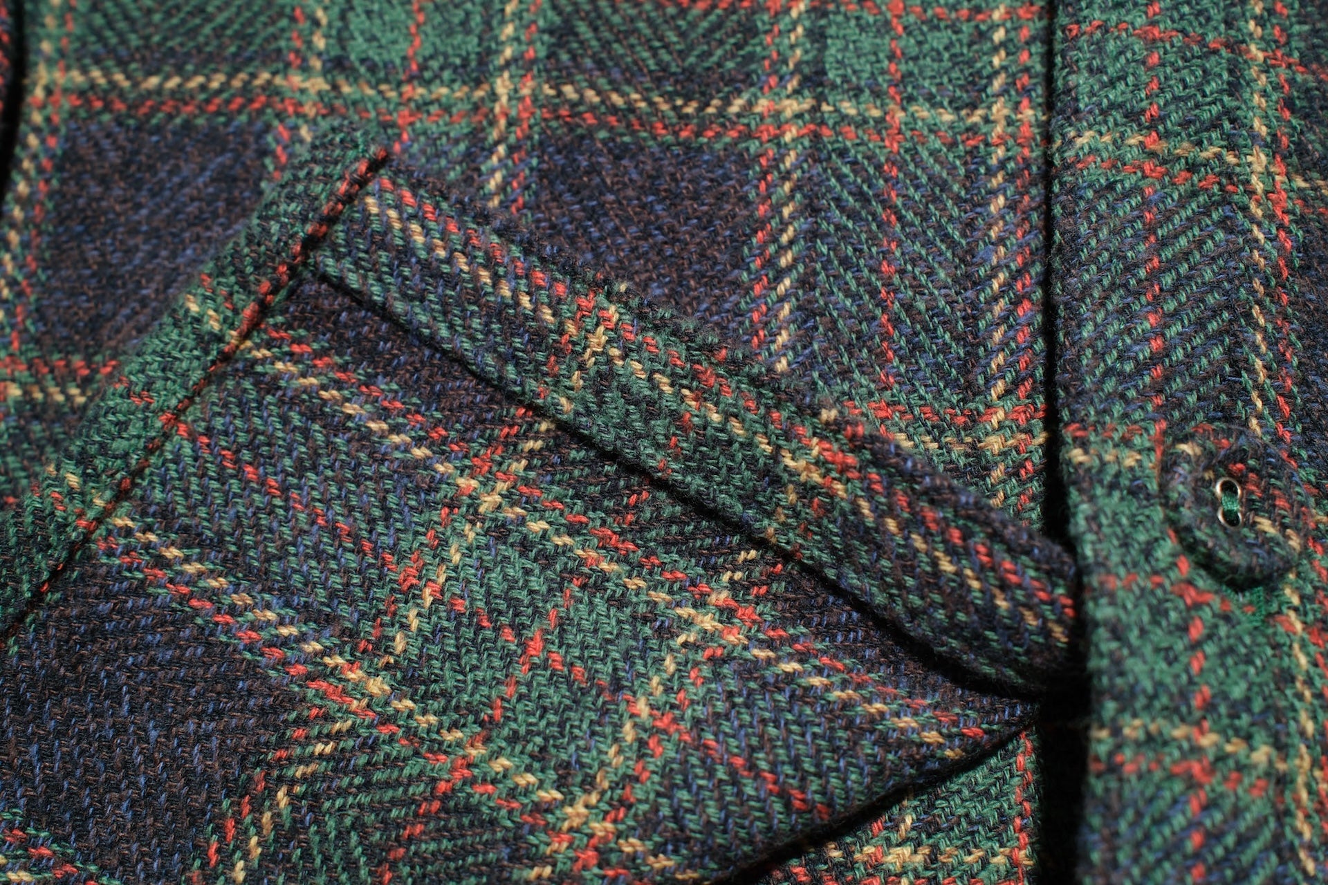 Pure Blue Japan 11oz "Cotton Tweed" Flannel Early Workshirt (Green)