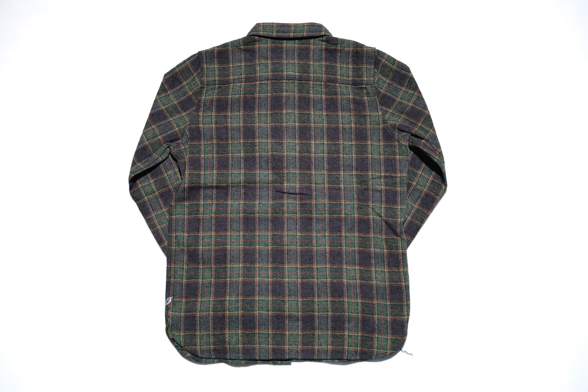 Pure Blue Japan 11oz "Cotton Tweed" Flannel Early Workshirt (Green)