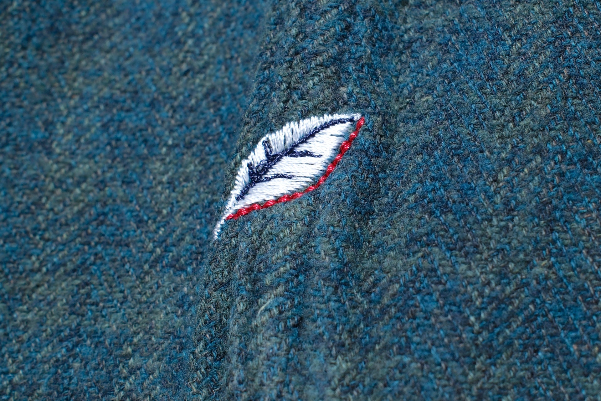 Pure Blue Japan 11oz “Indigo-Overdyed” Cotton Tweed Flannel Work Shirt (Green)