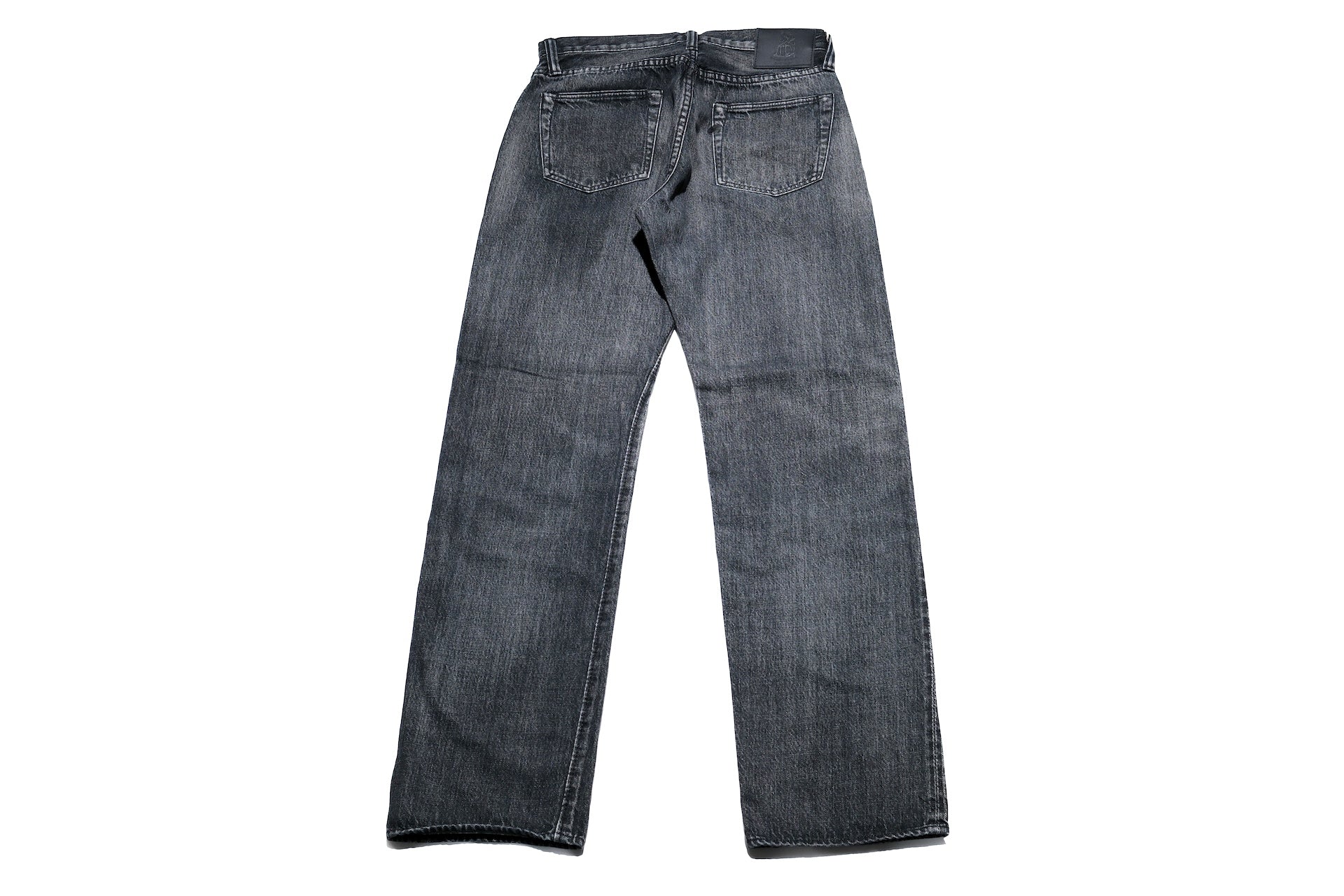 Pure Blue Japan 14oz Black Dyed “Natural Used Wash” USED-003-BK Denim (Regular Straight fit)