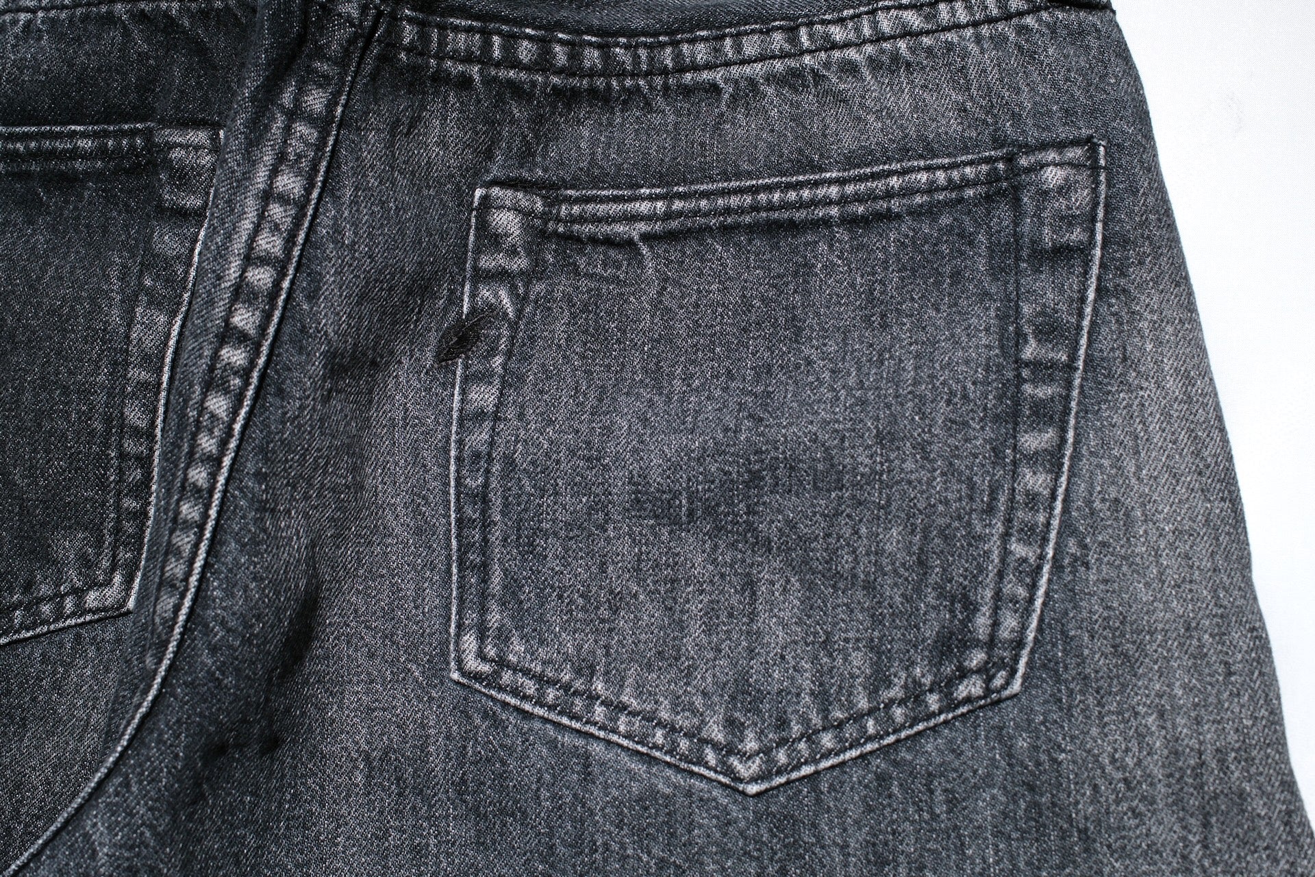 Pure Blue Japan 14oz Black Dyed “Natural Used Wash” USED-003-BK Denim (Regular Straight fit)