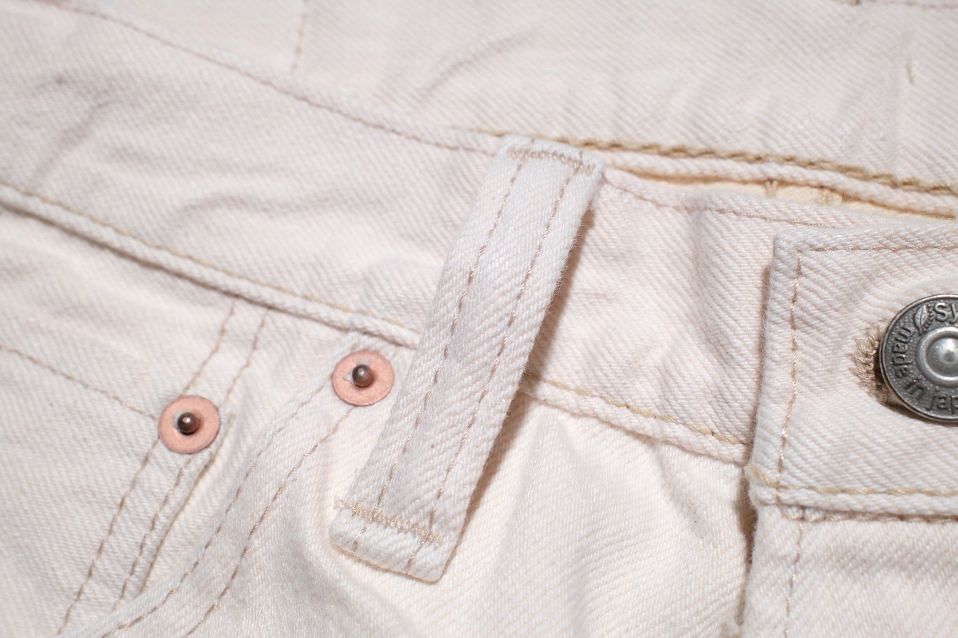 Pure Blue Japan 14oz 1172-3 Ecru X Beige Denim (Slim Tapered fit)