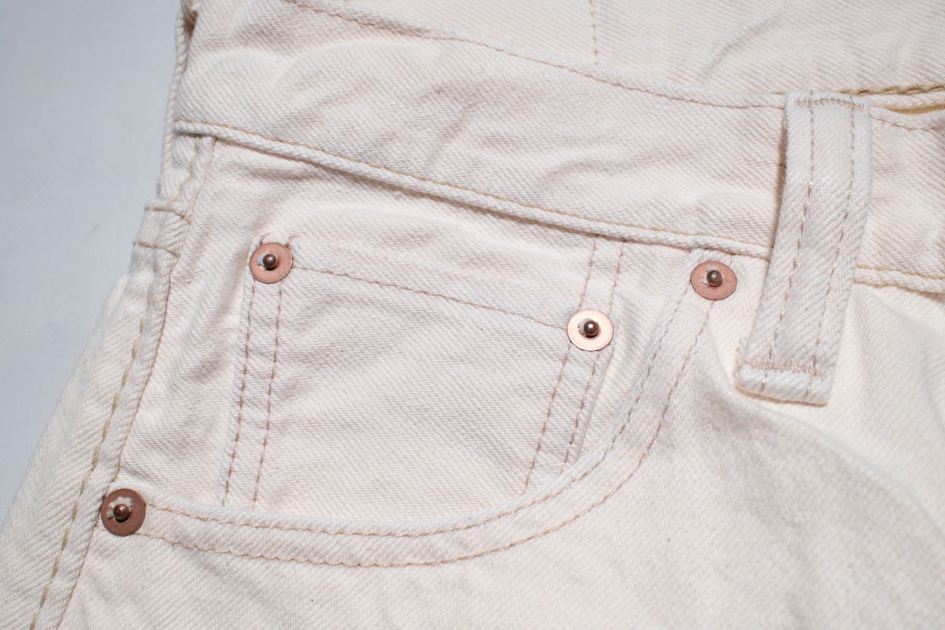Pure Blue Japan 14oz 1172-3 Ecru X Beige Denim (Slim Tapered fit)