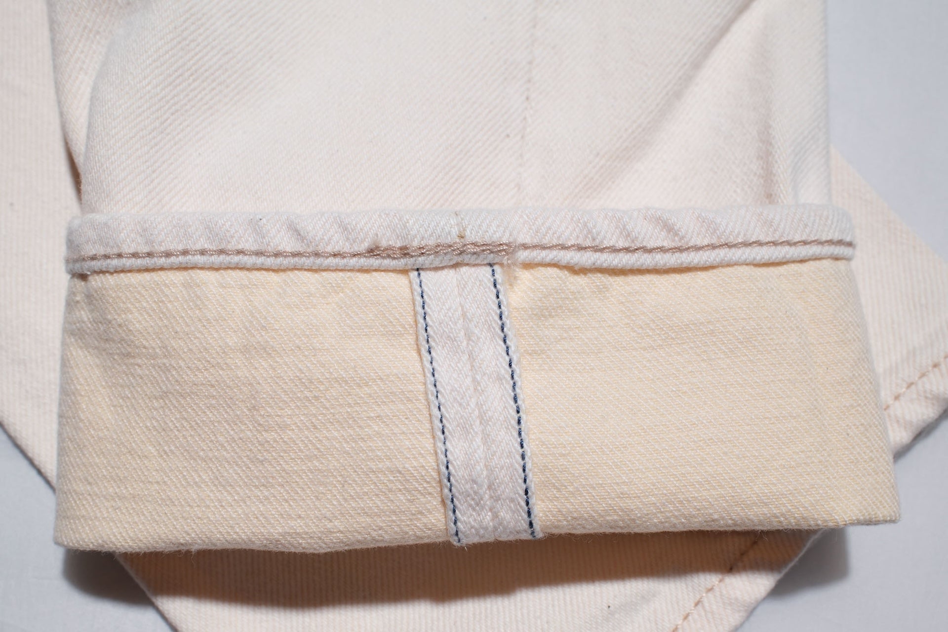 Pure Blue Japan 14oz 1172-3 Ecru X Beige Denim (Slim Tapered fit)