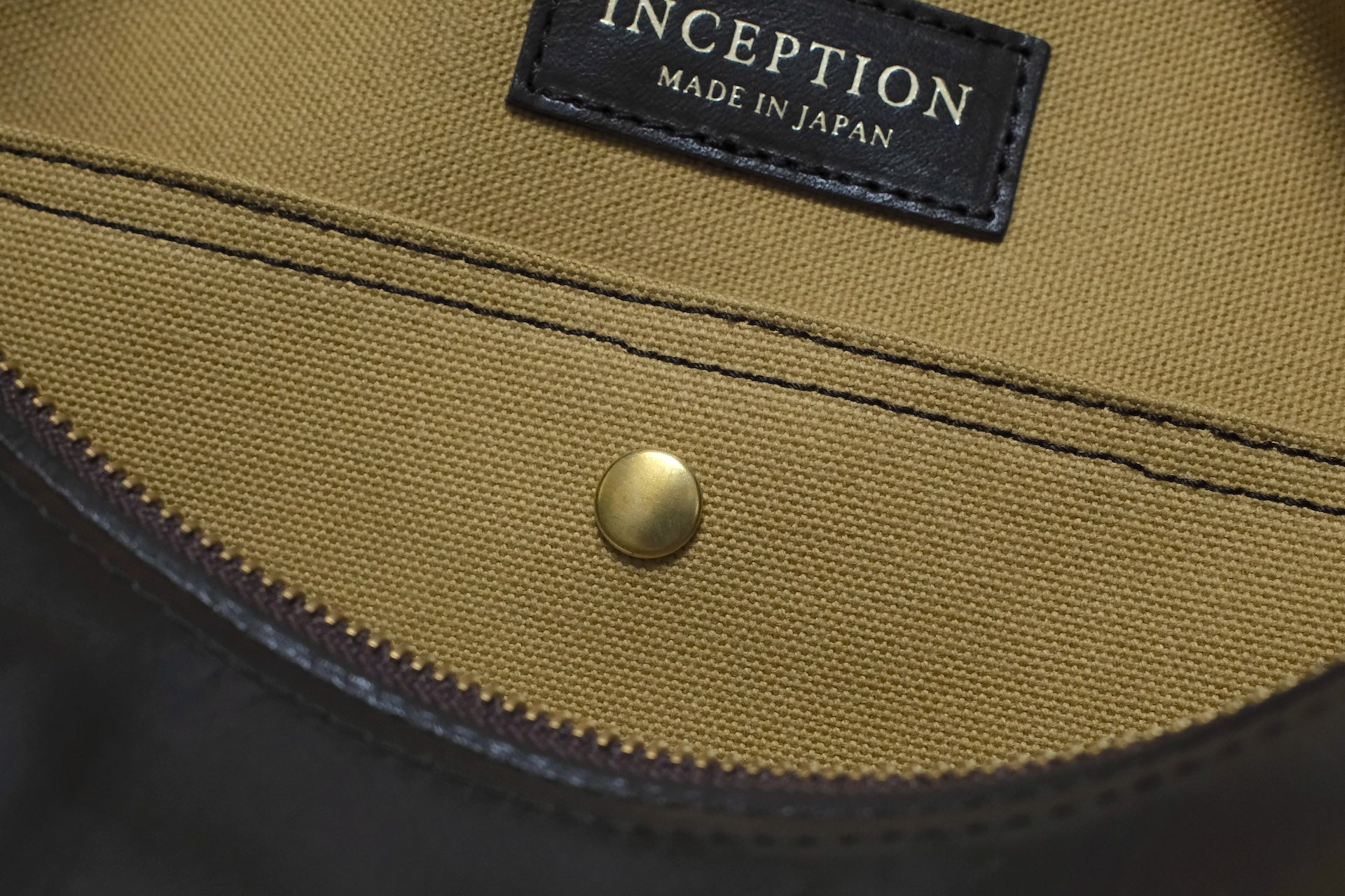 Inception by Accel Co. Horsebutt Size Large Banana Bag (Brown Tea-core)