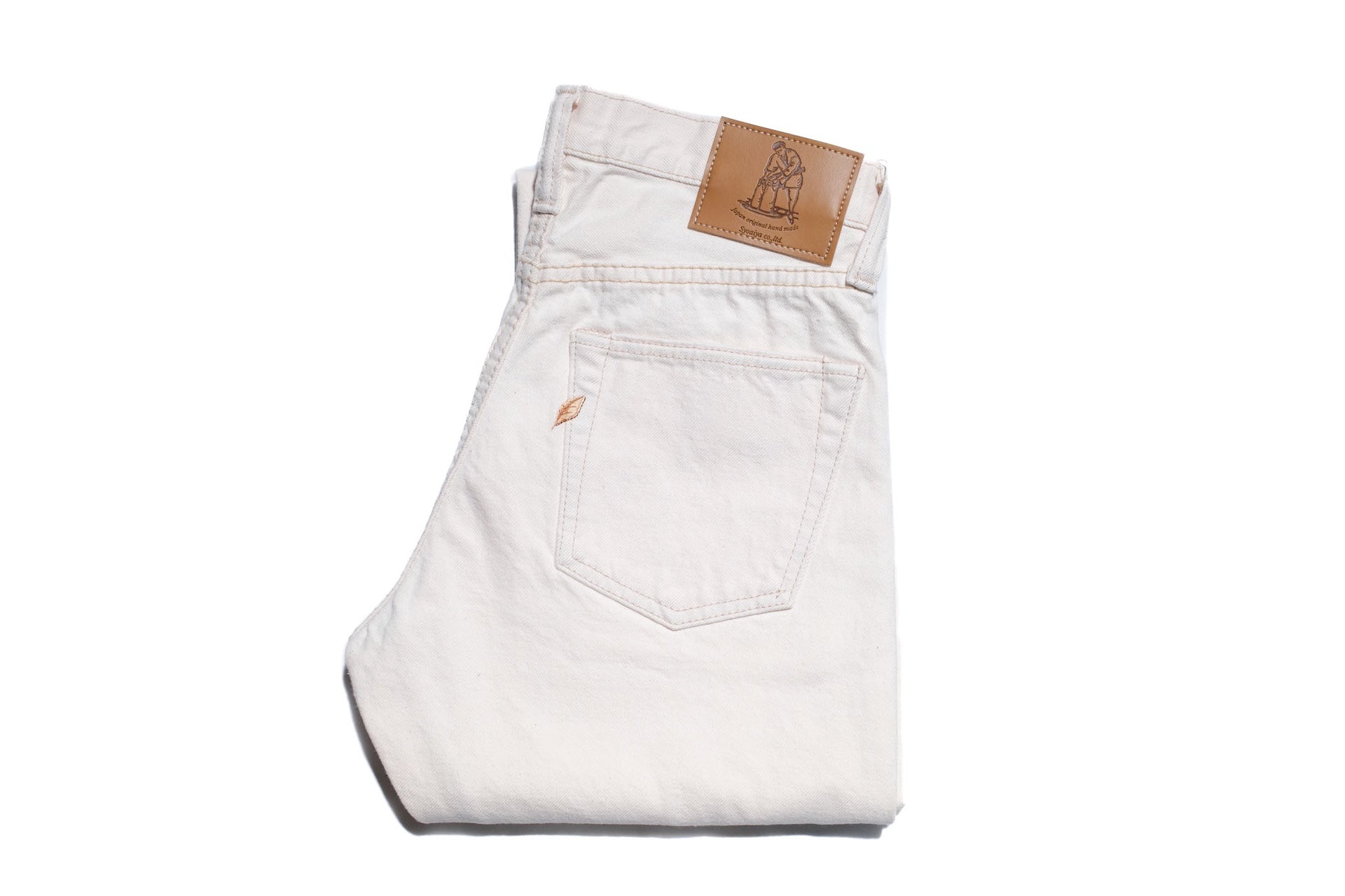 Pure Blue Japan 14oz 1172-2 Ecru X Beige Denim (Relaxed Tapered fit)