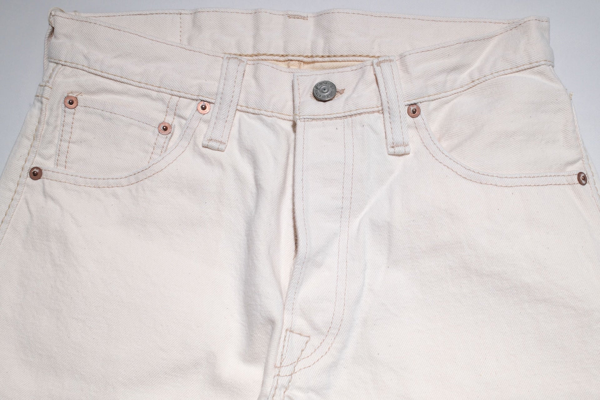 Pure Blue Japan 14oz 1172-2 Ecru X Beige Denim (Relaxed Tapered fit)