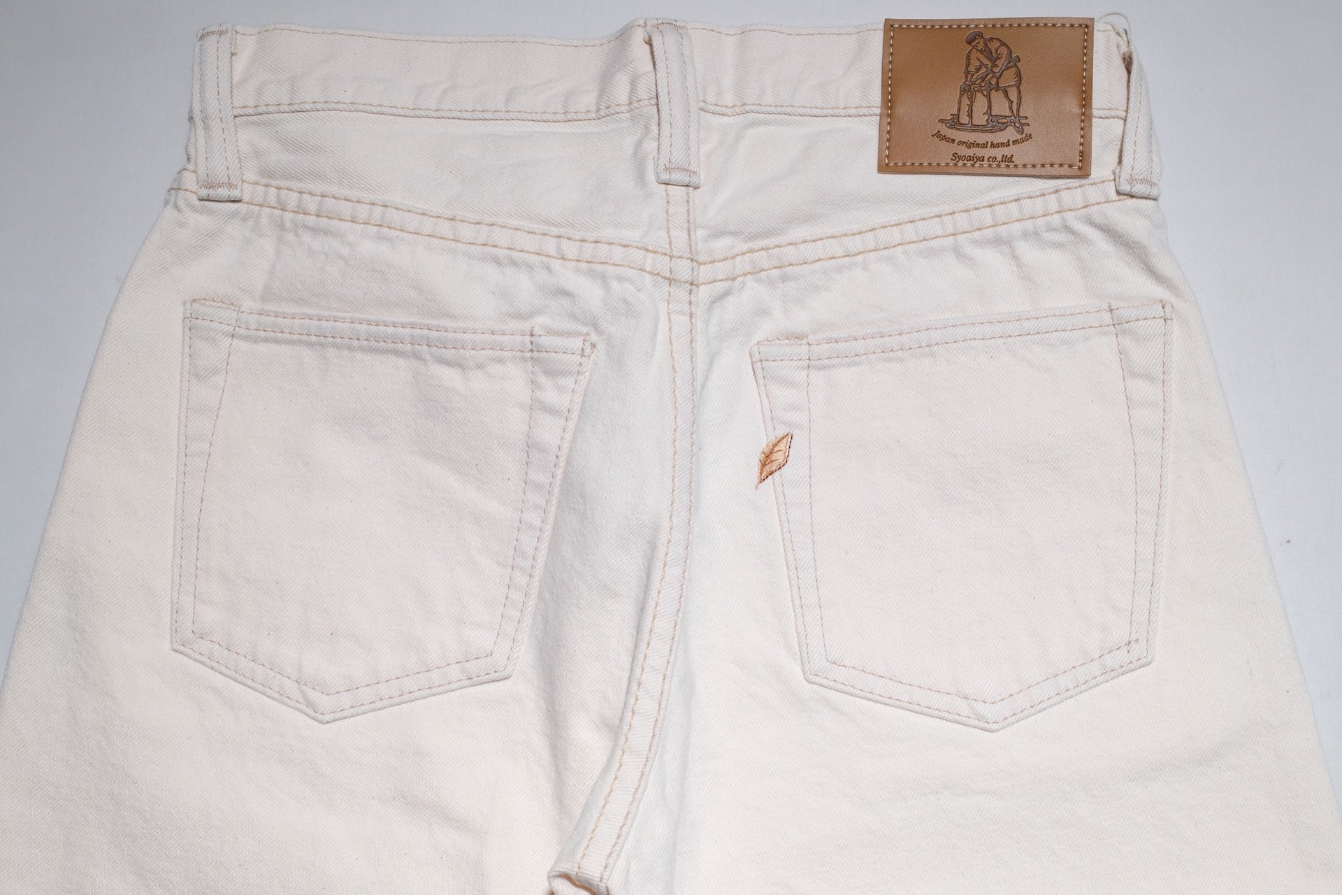 Pure Blue Japan 14oz 1172-2 Ecru X Beige Denim (Relaxed Tapered fit)