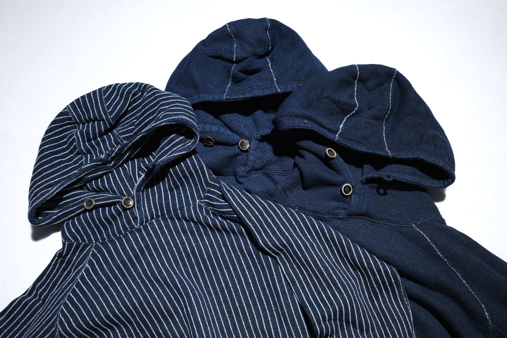 Pure Blue Japan Indigo Dyed "Sashiko" Raglan Pullover