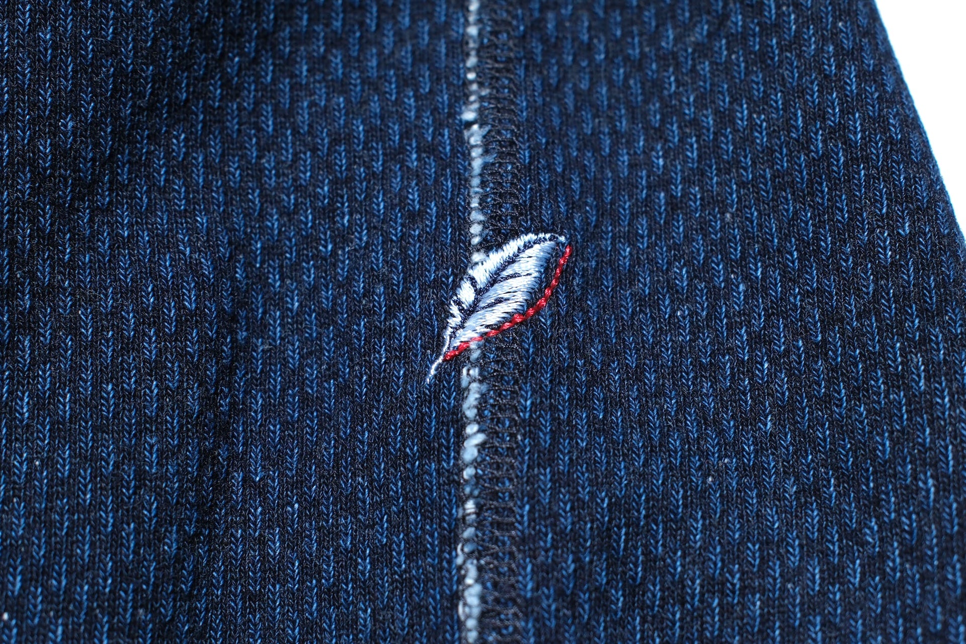 Pure Blue Japan Indigo Dyed "Sashiko" Raglan Pullover
