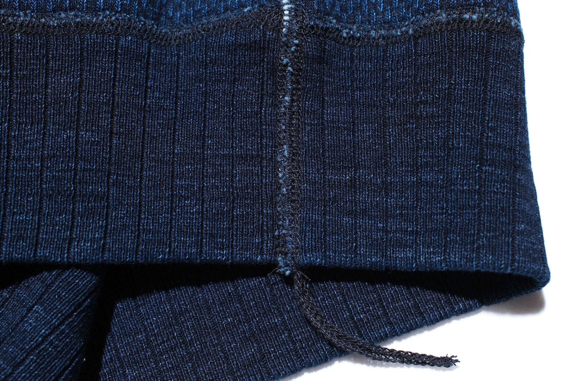 Pure Blue Japan Indigo Dyed "Sashiko" Raglan Pullover