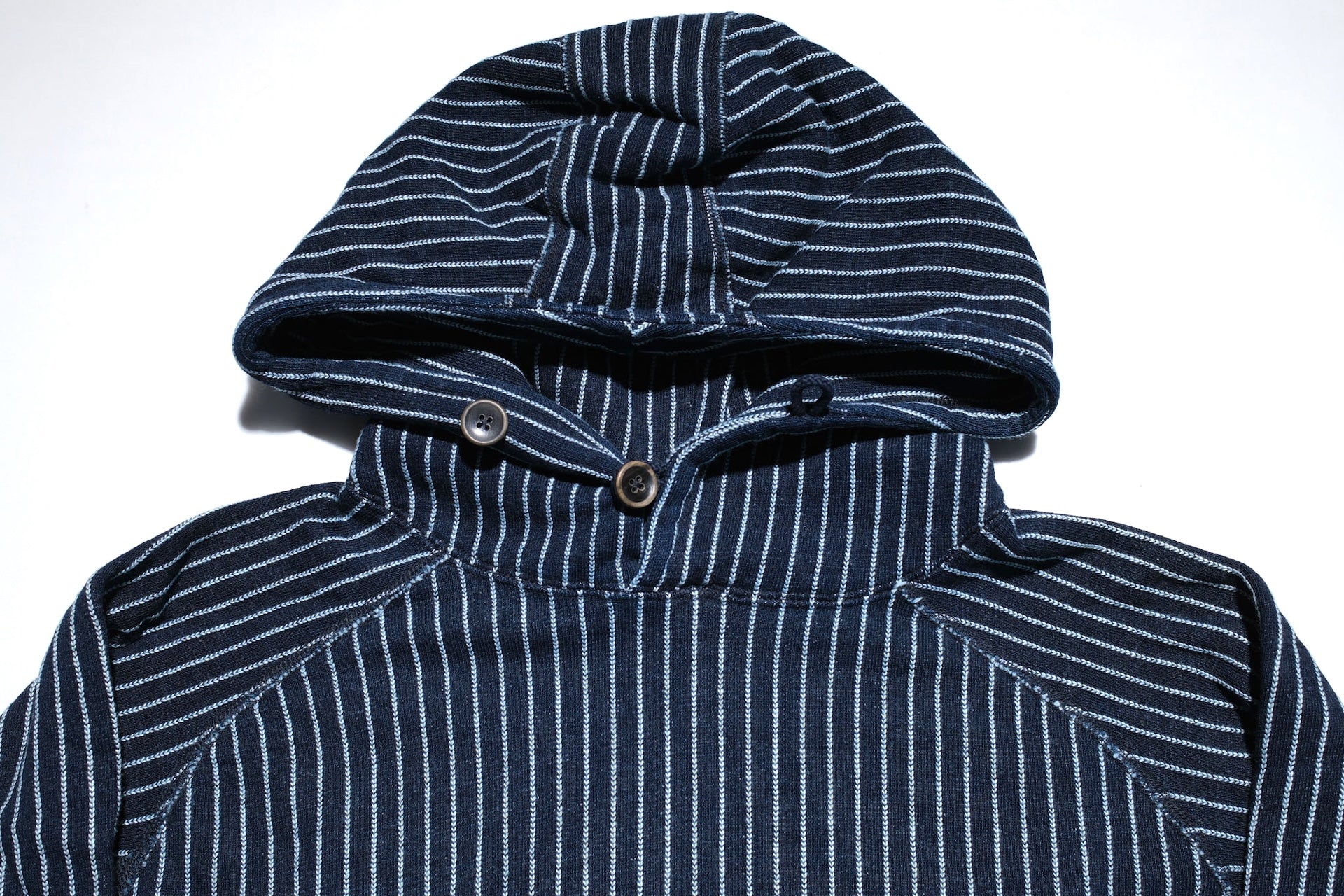 Pure Blue Japan Indigo Dyed "Stripes" Raglan Pullover