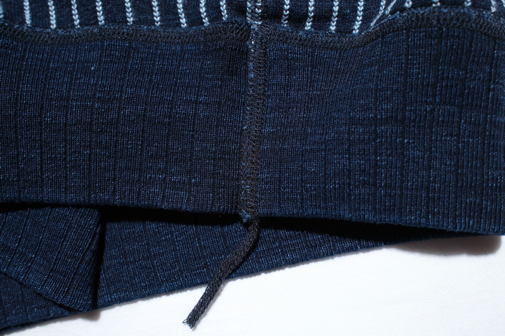 Pure Blue Japan Indigo Dyed "Stripes" Raglan Pullover