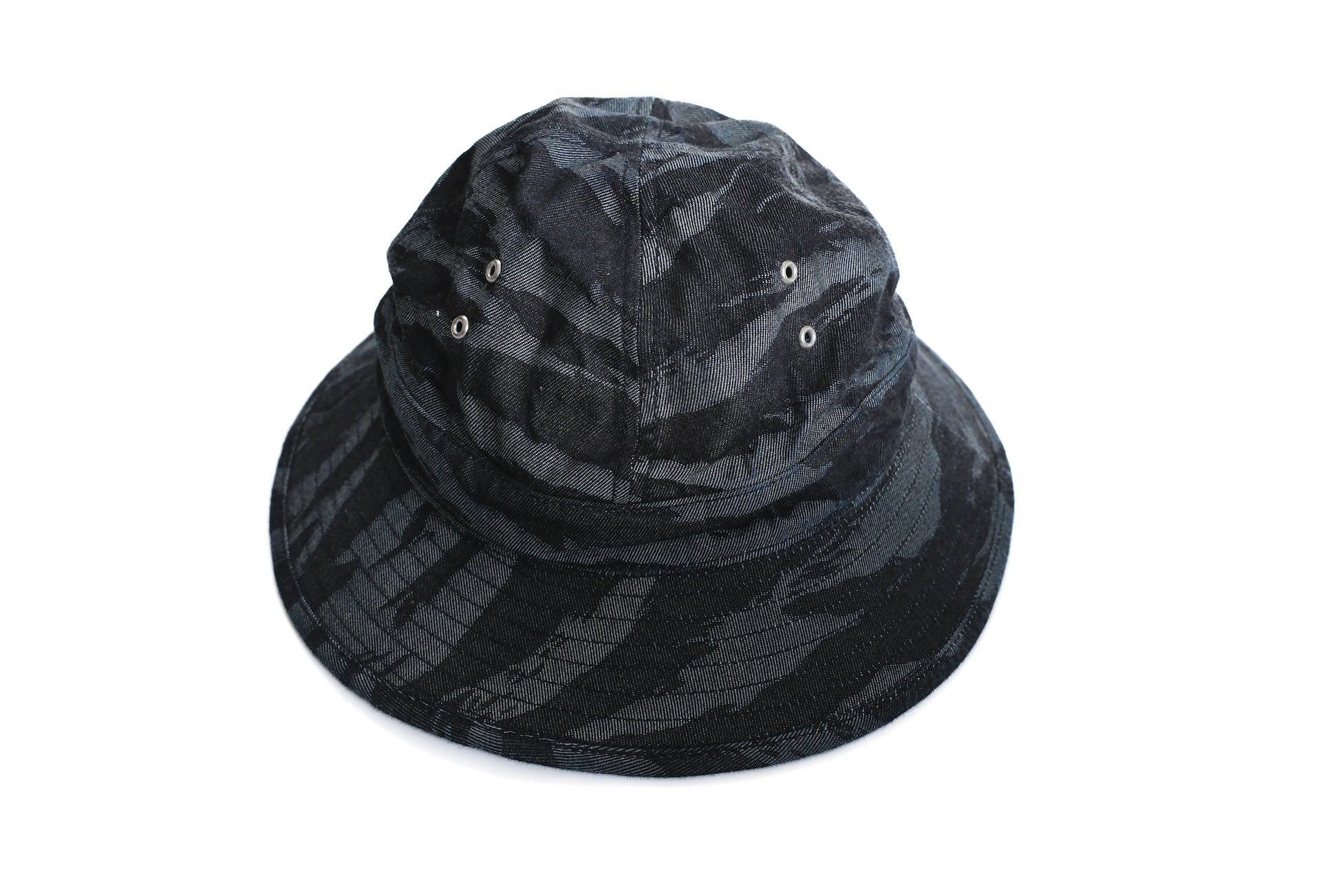 Stevenson Overall Co. Indigo Camo Denim 'Field Hat'