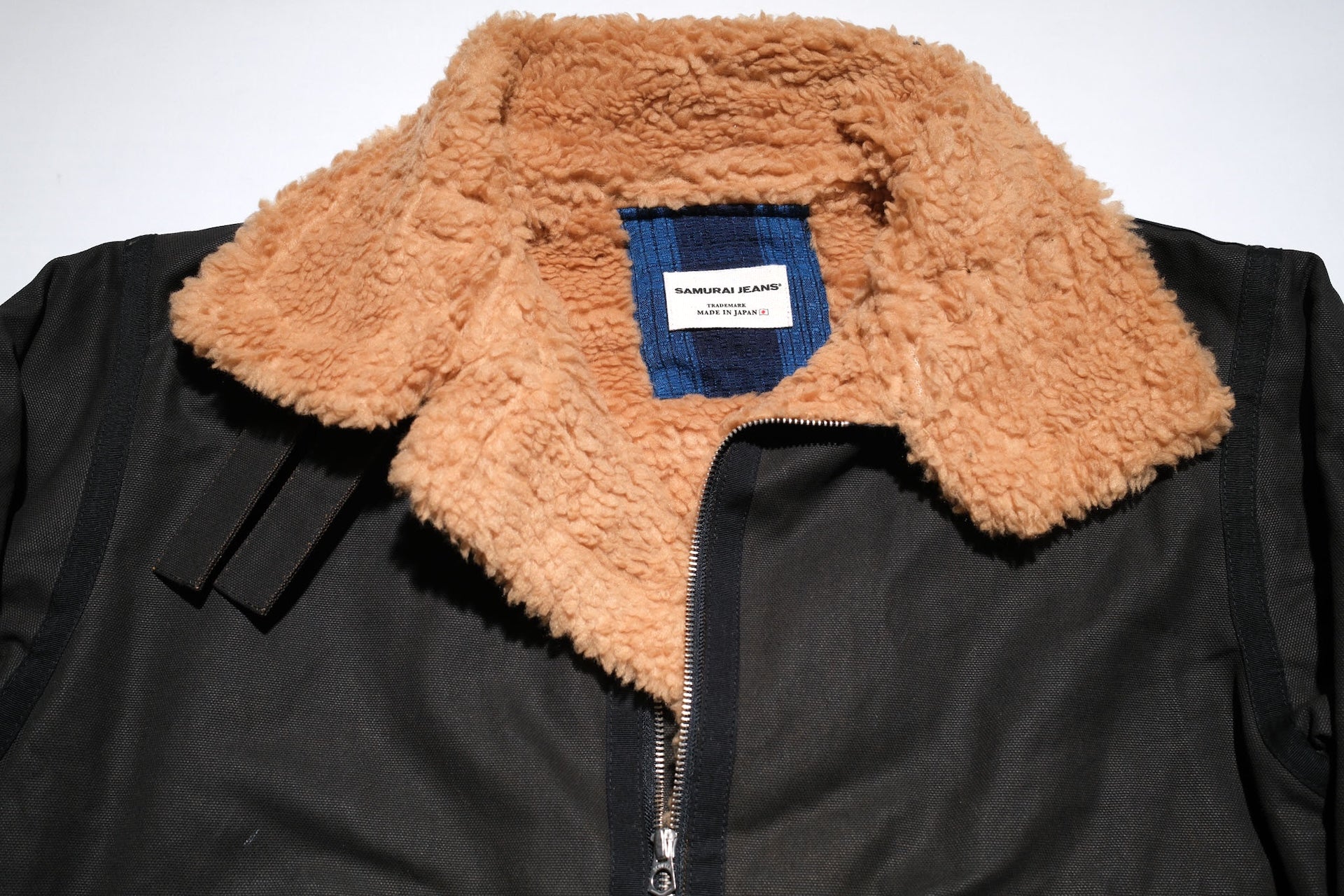 Samurai Black Coated Duck Canvas B-3 Flight Jacket
