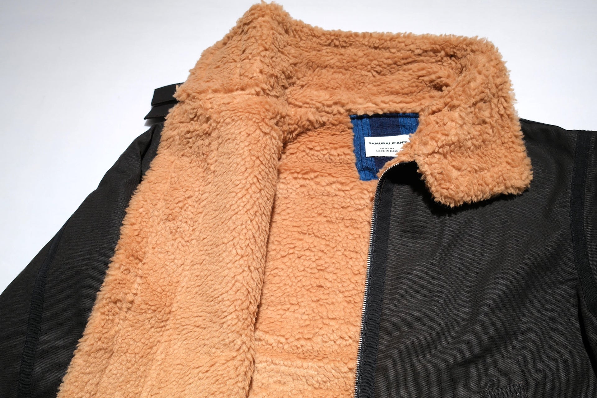 Samurai Black Coated Duck Canvas B-3 Flight Jacket