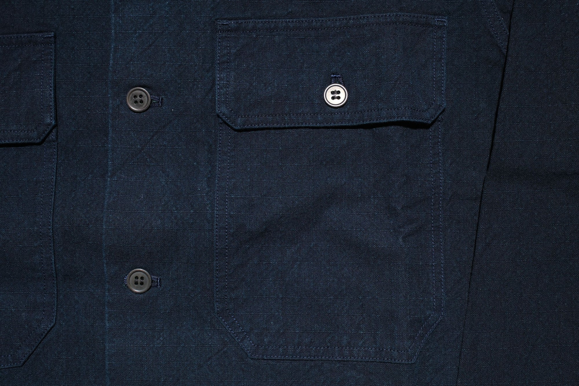 Samurai 12oz Natural Indigo Dyed Ripstop Utility Workshirt