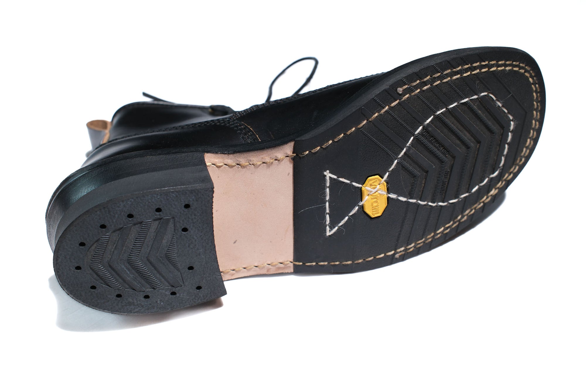 The Flat Head 6" Horsebutt Logger Boots (Black Tea-core)