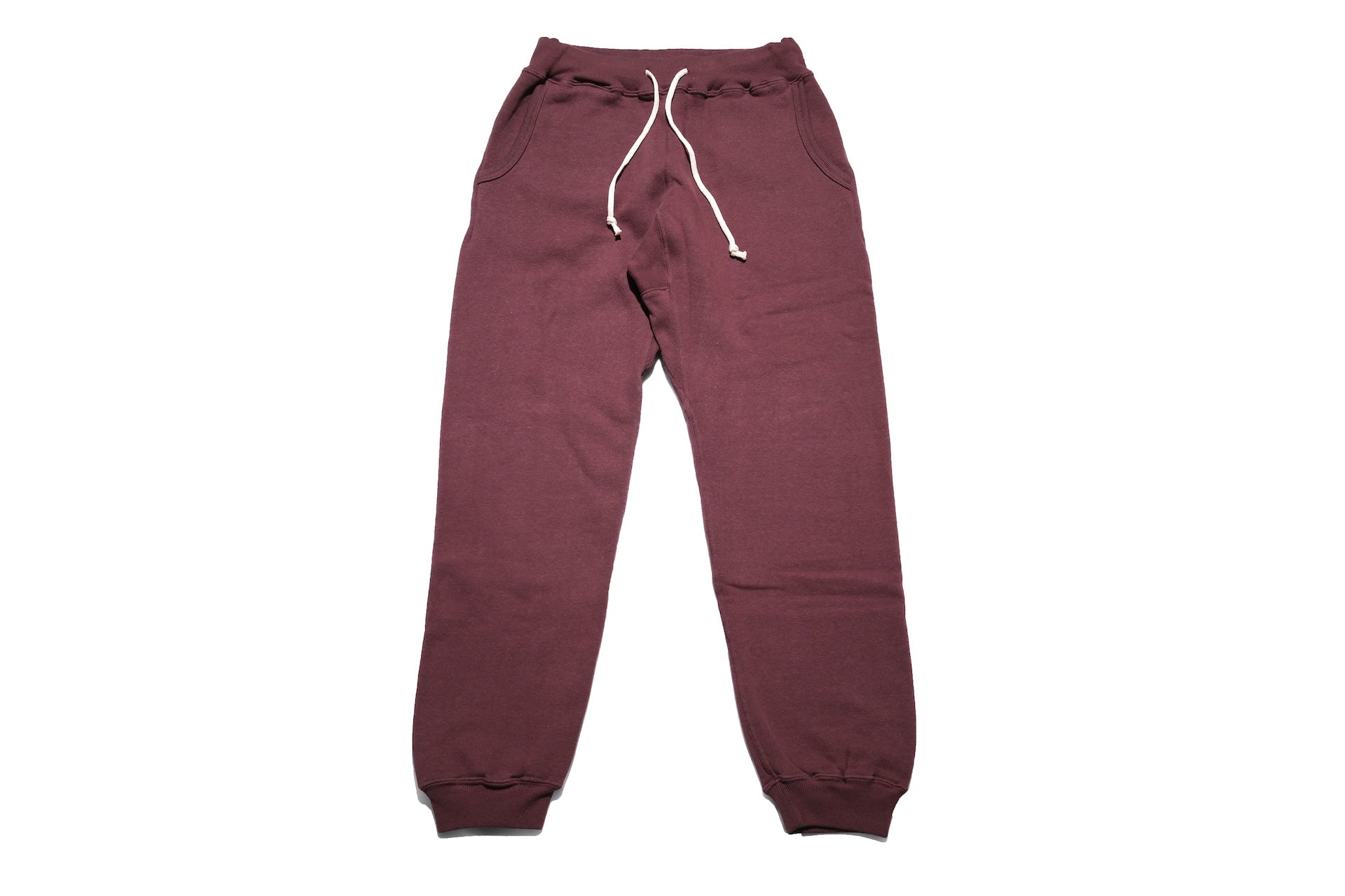 Dubble Works 11oz "Tsuri-ami" Loopwheeled Sweatpants (Burgundy)