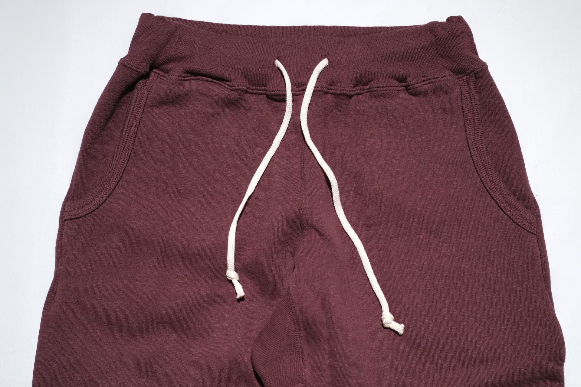 Dubble Works 11oz "Tsuri-ami" Loopwheeled Sweatpants (Burgundy)