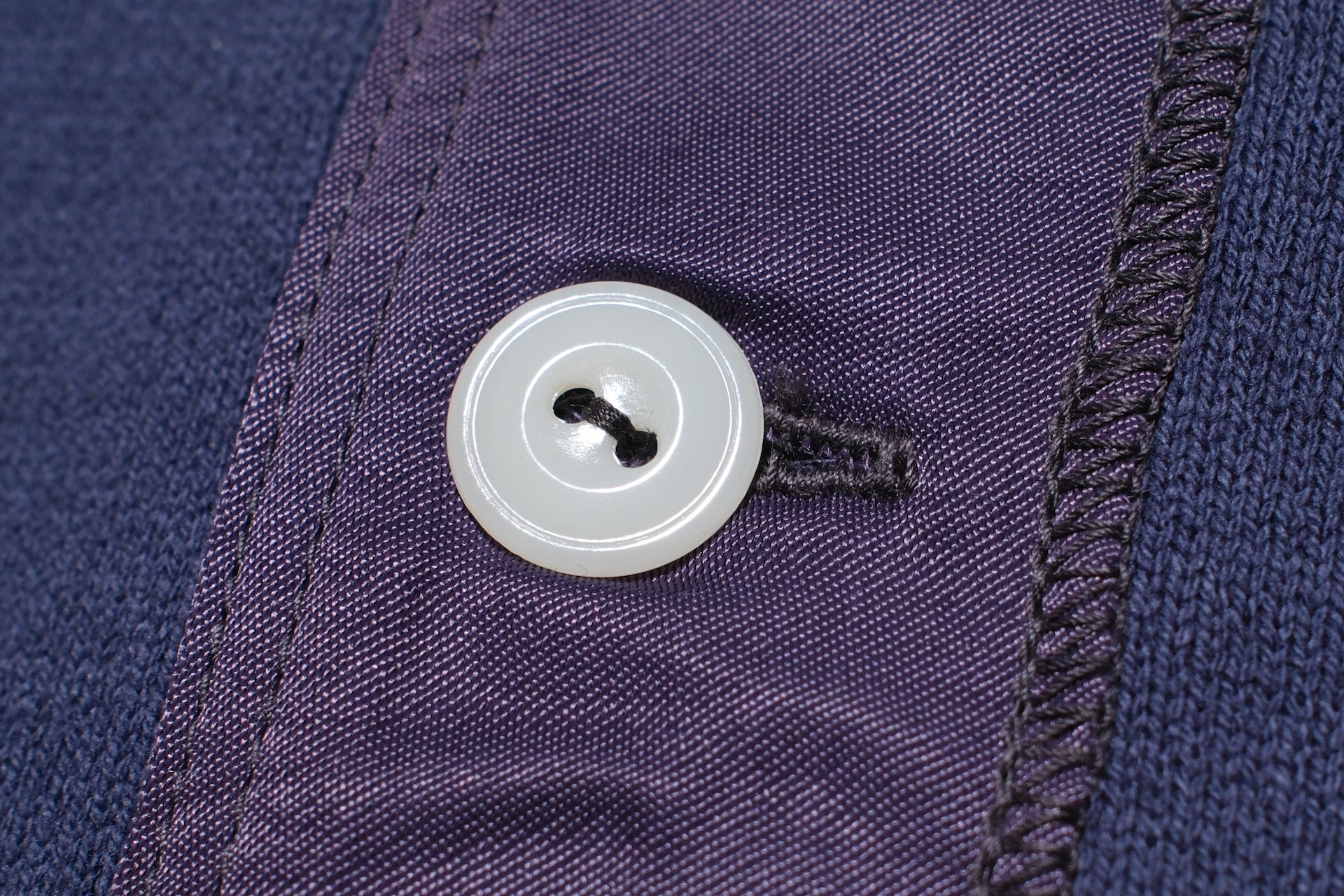 Freewheelers Heavyweight Henley Necked Long Sleeve Shirt (Dry Navy)