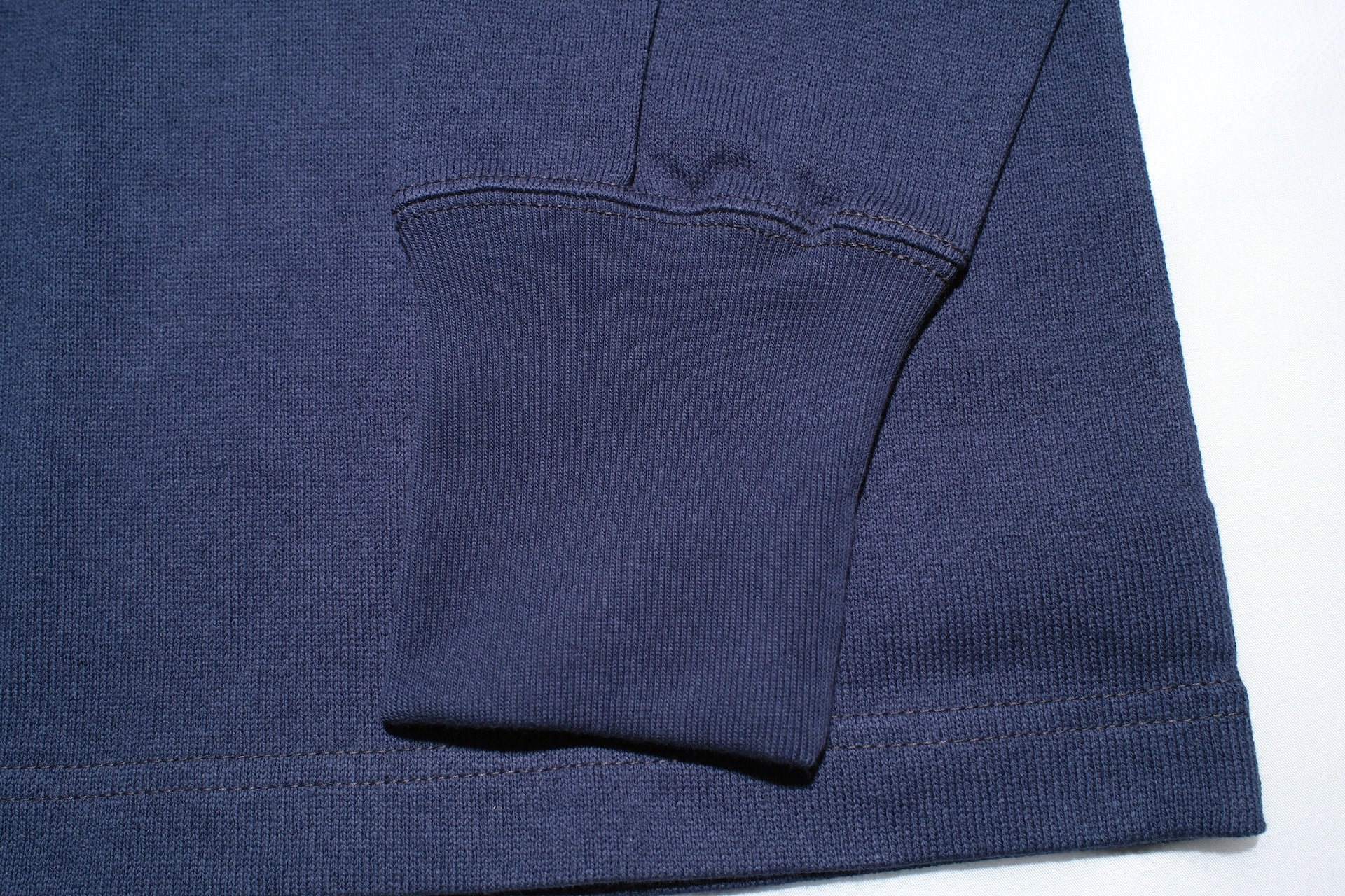 Freewheelers Heavyweight Henley Necked Long Sleeve Shirt (Dry Navy)