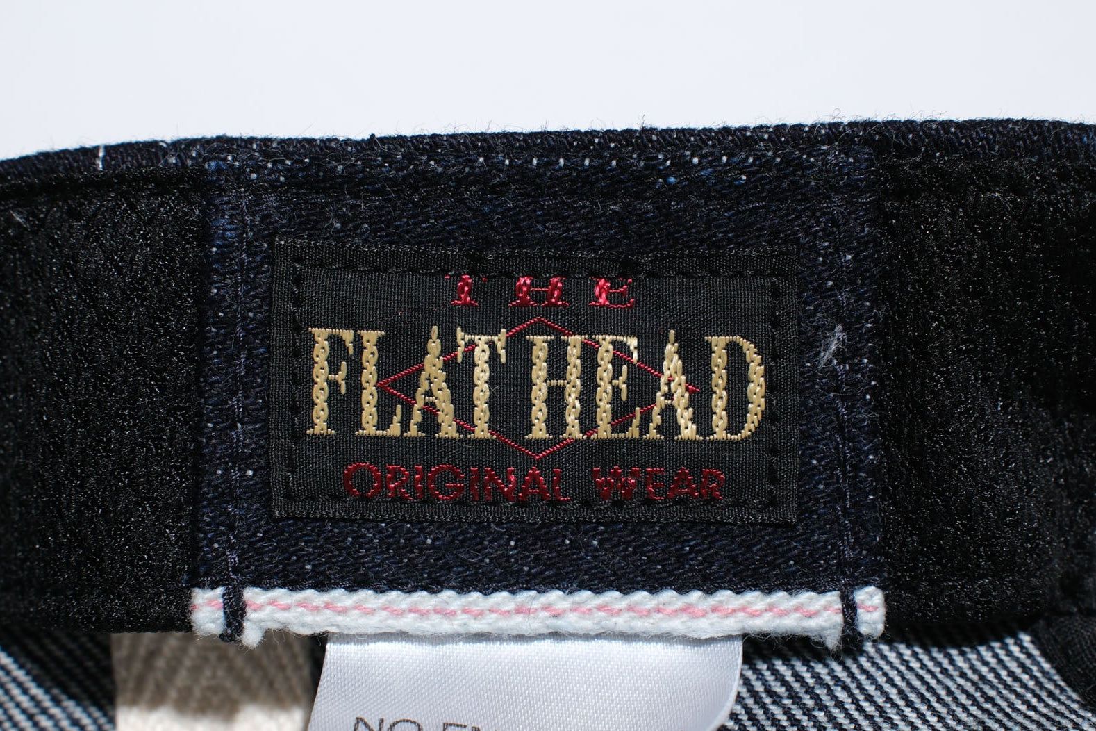 The Flat Head 12oz Selvage Denim "Hot Rod" Trucker Cap (Grand Indigo)
