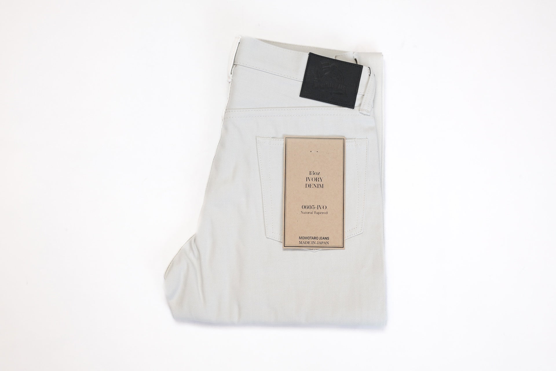 Momotaro 13oz 0605-IVO Ivory Denim (Natural Tapered fit)