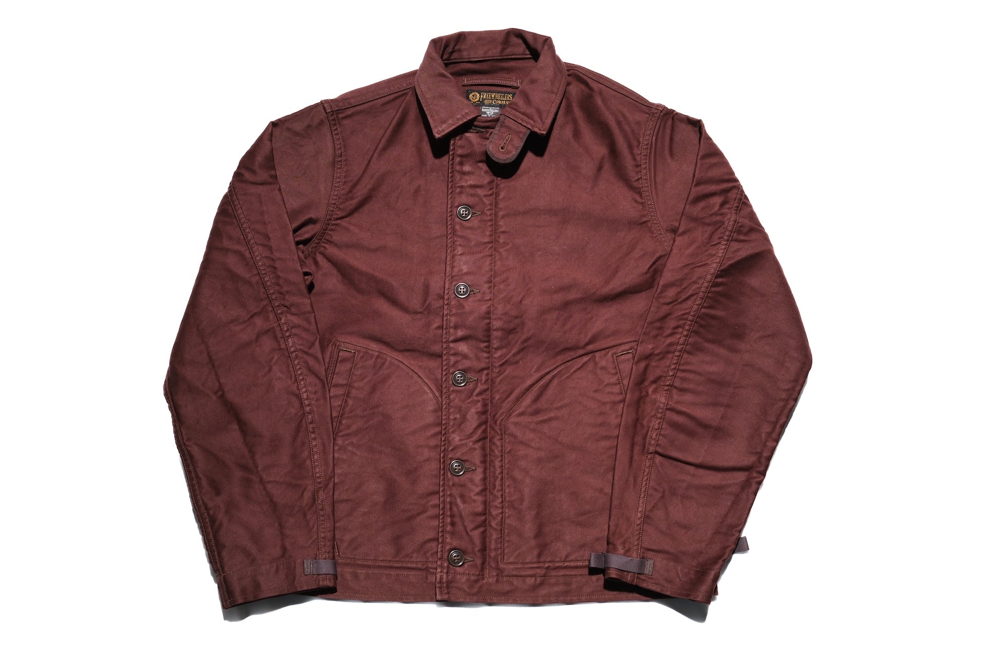 Freewheelers "Deck Worker" Jacket (Dark Red Brown)