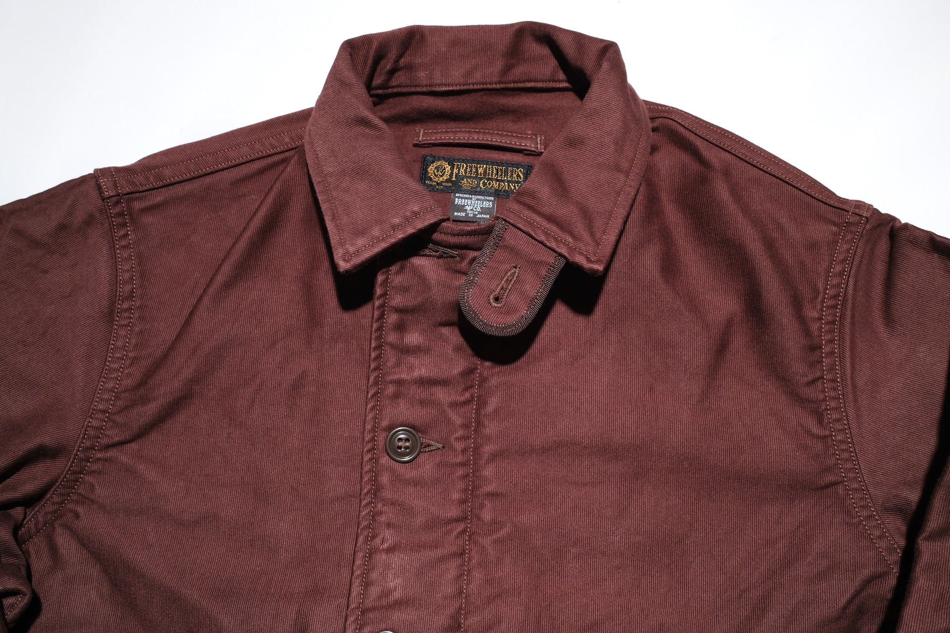 Freewheelers "Deck Worker" Jacket (Dark Red Brown)